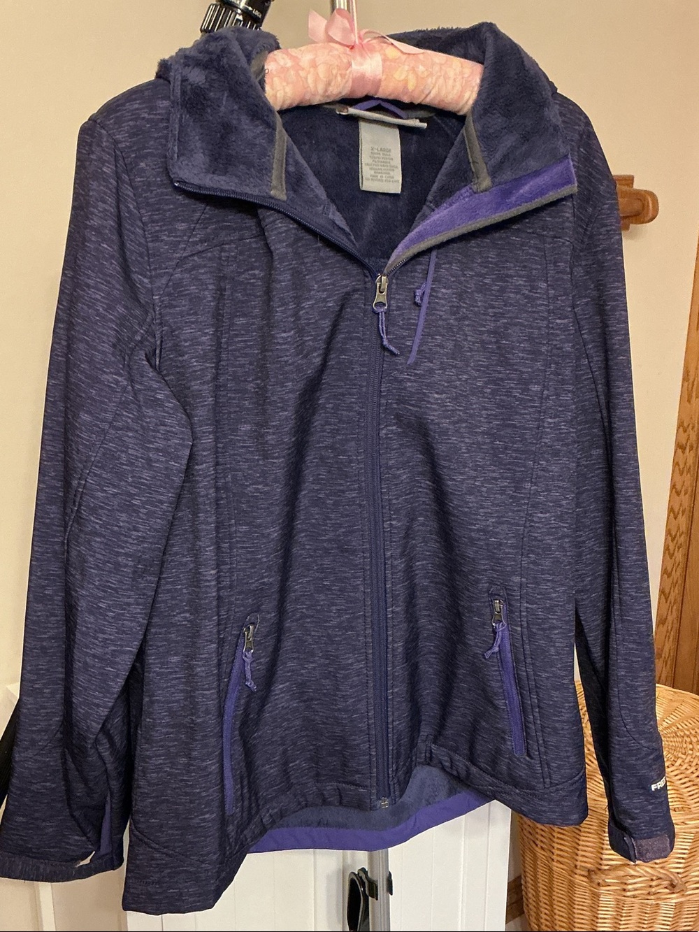 Free Country Purple Full-Zip Hooded Jacket